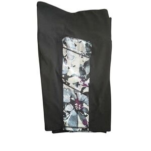 Gaiam Women's Om Delilah Print High-Waisted Pockets Bike Shorts - XL